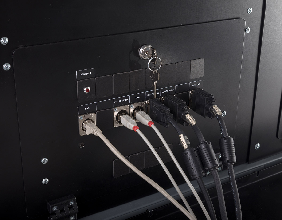 FSC B737NG COCKPIT ONE SEAT COMPACT REAR CONNECTIONS